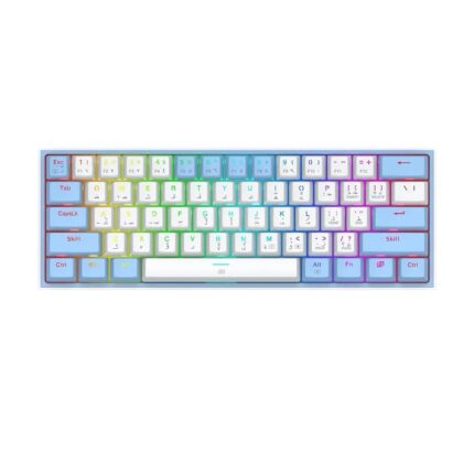 کیبورد ردراگون Fizz K617 White/Blue