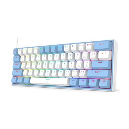 کیبورد ردراگون Fizz K617 White/Blue
