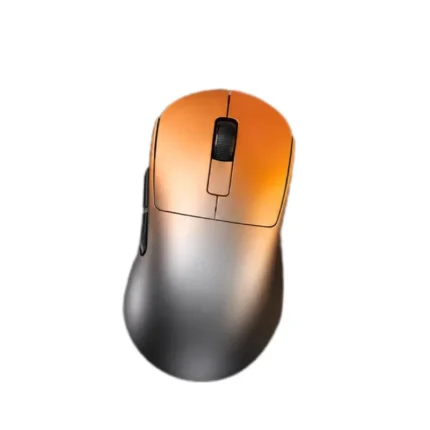 موس بی سیم/باسیم Leobog GM5 Ultra گرادینت نقره ای نارنجی